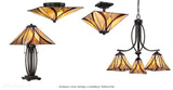 Вітражна лампа Tiffany Asheville, Quoizel