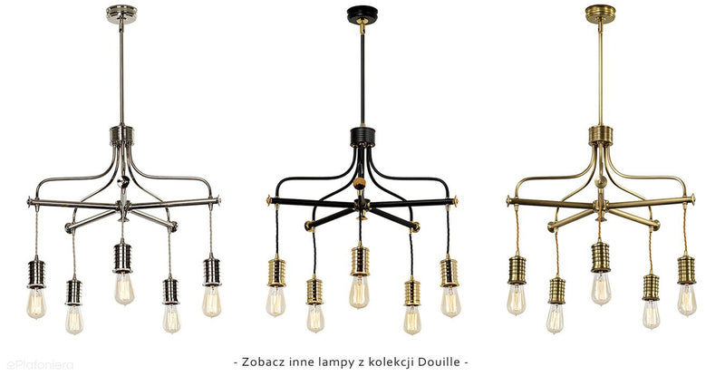 Настінний світильник - підвісна лампочка (латунь, чорний 1xE27) настінний світильник для вітальні спальні Elstead (Douille)