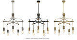 Настільна лампа - підвісна лампа (латунь 1xE27) настільна лампа для вітальні спальні Elstead (Douille)