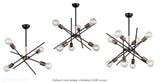 Сучасний підвісний світильник - стрижні з лампочками 4xE27, Lucea 1438-74-04 GERA
