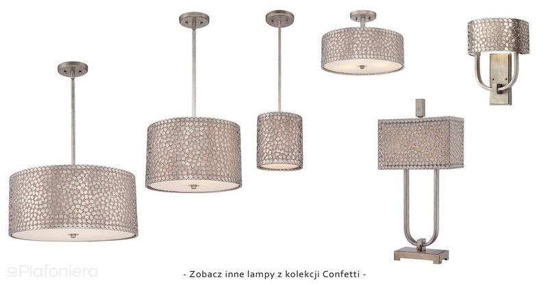 Декоративний настінний світильник для спальні вітальні (2xE27) Quoizel (Confetti)