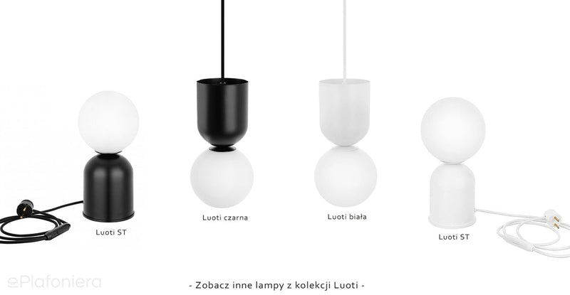 Білий металевий підвісний світильник для вітальні та спальні Luoti - Ummo