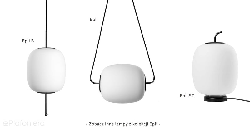 Сучасний горизонтальний світильник Epli - підвісний білий абажур Ummo