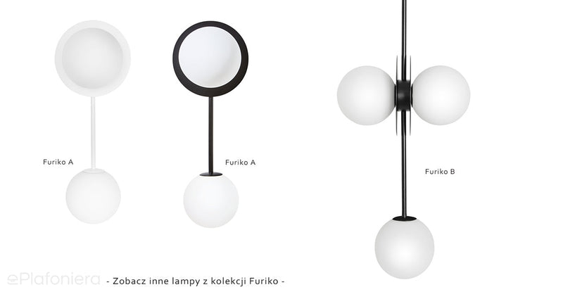 Furiko B - чорний сучасний підвісний світильник для кімнати Ummo