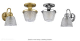 Скляний світильник Dublin / бра для ванної кімнати і над дзеркалом (хром полірований) - Quoizel (G9 4W)