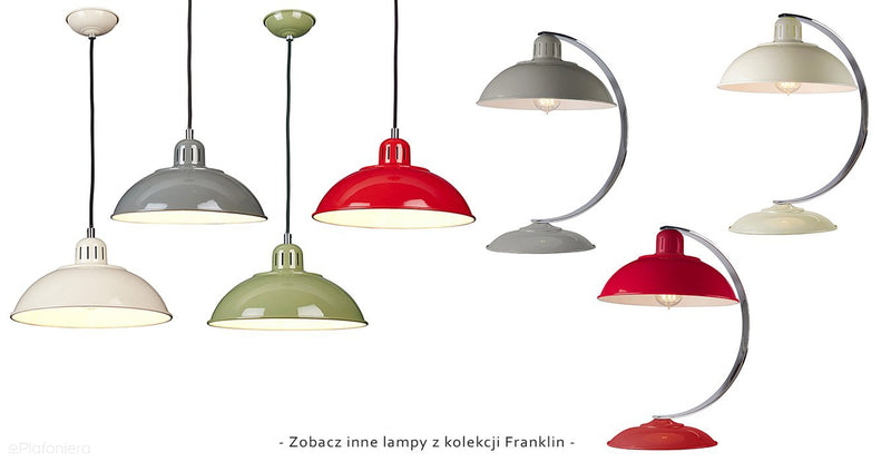 Світло-зелений вінтаж / лофт світильник Franklin - Elstead, підвісний світильник для кухні (1xE27)
