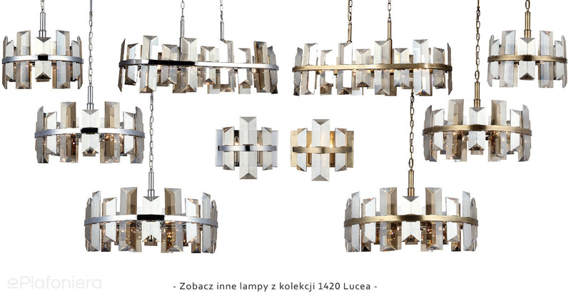 Розкішний кришталевий настінний світильник - бра патина 2xE14, Lucea 1420-52-29 KANSAS