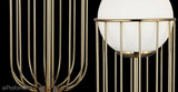 Світильник підвісний одинарний золотий для спальні, вітальні (25см) Lucea 1565-80-21 CAPOLA