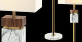 Настільна лампа (43см, золото, мармур, дерево) Lucea 80413-01-TS1-SW, ETEN