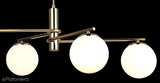 Золотий підвісний світильник - люстра над столом (84х42см) Lucea 1557-80-04-L BUMERANG