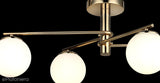 Золотий стельовий світильник - люстра над столом (84х84см) Lucea 1557-80-16 BUMERANG
