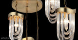 Романтична люстра - лампа зі скляною трубкою на колесі, 4xE27, Lucea 1466-52-04 SETUBAL