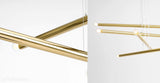 Люстра для вітальні, кабінету - підвісний світильник золота трубка (10хЕ14) Aldex (тубо) 1072M30