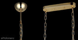 Кришталева люстра, золотий підвісний світильник для вітальні (53см) Lucea 1518-80-21 LORENA