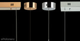 Сучасний світлодіодний підвісний світильник для вітальні (хром 30см) Lucea 80391-04-P01-CR PARADAS