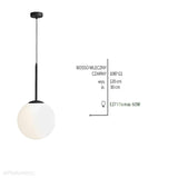 Підвісний світильник Bosso Medium 30 Black ball - Aldex (E27) 1087G1