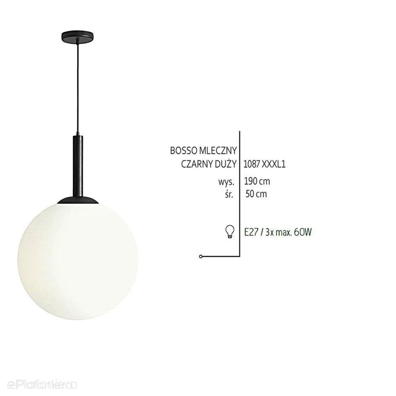 Підвісний світильник Bosso Grande одинарний 50 см - Aldex (3xE27) 1087XXL1