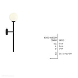 Настінний світильник Bosso Wall Black ball - Aldex, 1087C1 (14см, E14)