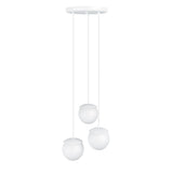 Білий підвісний світильник для вітальні, спальні, кухні Kuul F3-K, 15 см Ummo