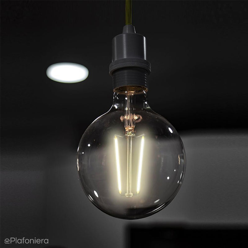 Димлена лампа, LED E27 Filament (Globe G125 4.5W=29W) (310lm, 4000K) WOJLED1125