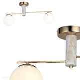 Модний стельовий світильник для вітальні, спальні, ванної Lucea 1555-80-12 CEKA