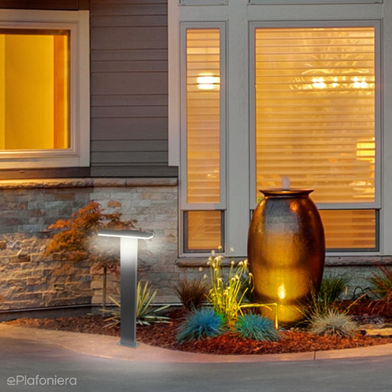 Модерн світлодіодний тумба 58/78см - вуличний садовий світильник графіт (LED 10W) ​​SU-MA (Fler)