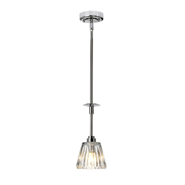 Хромований світлодіодний підвісний світильник для ванної вітальні спальні (G9 1x4W) Elstead (Agatha)