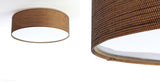 Стельовий світильник - тканинний плафон, абажур для вітальні, спальні, 2xE27 (090-208), ручна робота