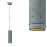Підвісний світильник бетонний (21см) - сучасний індустріальний, для вітальні, спальні, кухні (GU10, 5W) (Kalla 21) Лофтлайт