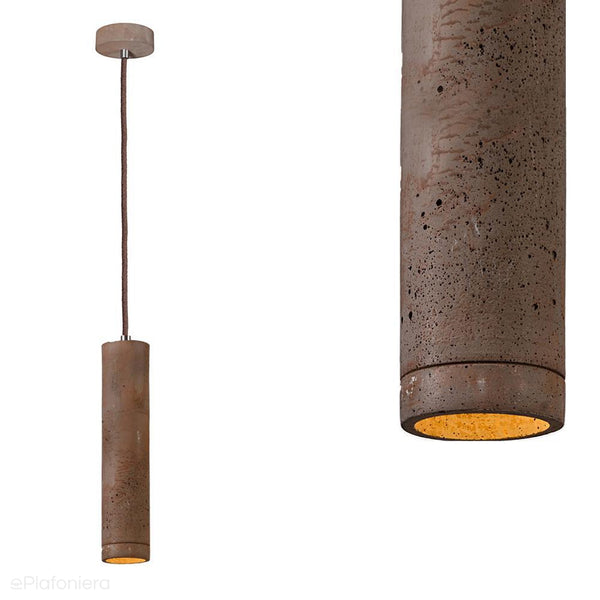 Підвісний світильник бетонний (31см) - сучасний промисловий, для вітальні, спальні, кухні (GU10, 5W) (Kalla 31) Лофтлайт
