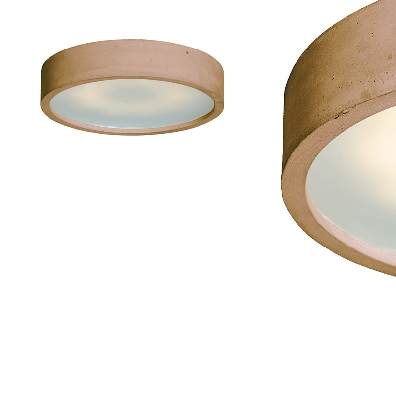 Світлодіодний бетонний стельовий світильник - плафон 36см (18Вт або 24Вт) для кухні вітальні (план 36) Лофтлайт