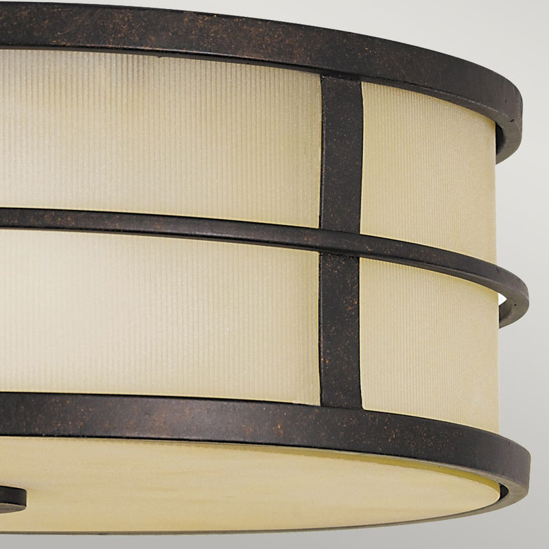Стельовий світильник в стилі ретро - плафон 34х12см для вітальні, кухні, спальні (3xE27) Feiss (Fusion)