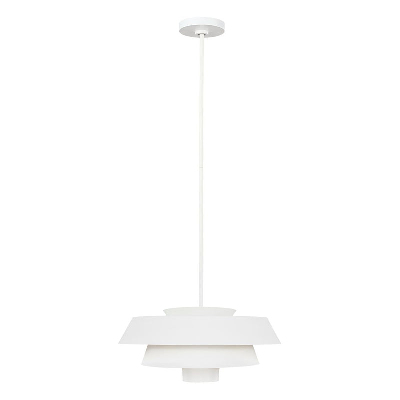Сучасний металевий світильник над столом для спальні вітальні (білий) 1xE27, Feiss (Brisbin)