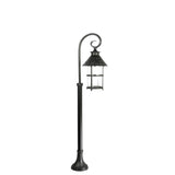 Чорний класичний садовий ліхтар - відкритий стоячий світильник 86/116/166см (1x E27) SU-MA (Toledo)