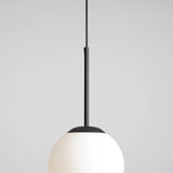 Підвісна лампа Bosso Mini 20 Black, одна молочна куля - Aldex (20 см, E27) 1087XS1
