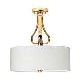 Романтичний стельовий підвісний світильник (білий, золотий) для ванної, спальні, вітальні (G9 3x4W) Elstead (Falmouth)
