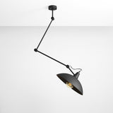 Plafon ustawny 35cm, lampa sufitowa, ścienna czarna 1xE27, Aldex (Melos) 808PL/G1 - ePlafoniera