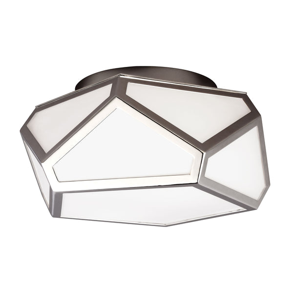 Стельовий світильник - діамант 32см (акрил, нікель) стельовий світильник для спальні вітальні (1xE27) Feiss (Diamond)