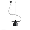 Чорний промисловий, вінтажний підвісний світильник для вітальні (1xE27) Aldex (берилій) 976G1