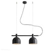 Чорний промисловий, вінтажний підвісний світильник для вітальні (2xE27) Aldex (берилій) 976H1