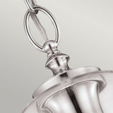 Скляний підвісний світильник Hounslow (полірований нікель) - Feiss (1xE27)