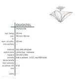 Стельовий світильник Tiffany Asheville з вітражами, Quoizel