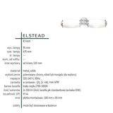 Скляний бра - бра (латунь/хром/нікель) для спальні ванної (G9 2x4W) Elstead (Eliot)