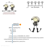 Світильник вуличний садовий IP 44 (0.5W, 3000K) (12V LED система) Береза