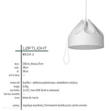 Сучасний білий підвісний світильник - дуофлекс, для вітальні, спальні (1xE27) (Беза 1) Лофтлайт
