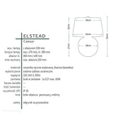 Настільна/Ніжкова лампа Caesar - Elstead (срібна кераміка, 55см, 1xE27)