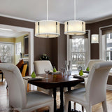 Світильник скляний підвісний (білий 30/40см) для кухні, вітальні, спальні (E27) Elstead (Corona)