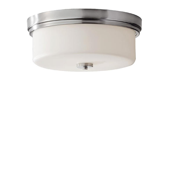 Стельовий світильник молочне скло - стельовий світильник 38/33см для спальні, вітальні, кухні (E27) Feiss (Kincaid)