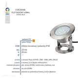 Рефлектор спрямований, садовий світильник для фонтану IP 68 (9W, RGB+2700K-6500K) (12V LED система) Domi
