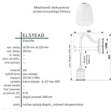Настінний світильник латунний - підвісна лампочка Дуйя - Elstead, настінний світильник для спальні / вітальні (1xE27)